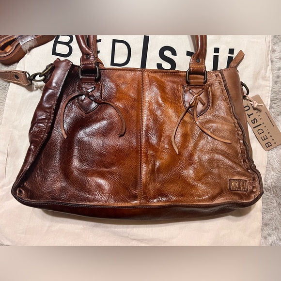 Bed Stu Brown Leather Crossbody Bag - Picture 2 of 13